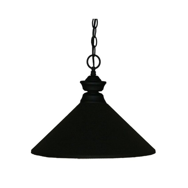 Z-Lite Pendant Lights 1 Light Pendant, Matte Black 100701MB-MMB - main